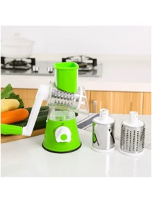Outdoor Multi-Function Cheese Grater, Vegetable Slicer And Fruit Slicer - Manual Bean And Vegetable Grater, Desktop Drum Grater - Convenient For Outdoor Camping And Picnic Use