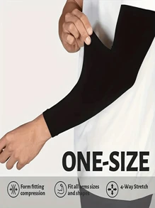 1 Paar Universal Kühlender Armstulpen für Herren und Damen - Nylon-Mischung mit UV-Schutz, Kompressionsarmstulpen, geeignet für Outdoor-Sport, Golf, Radfahren, Angeln, Wandern, Sonnenschutz und Isolation