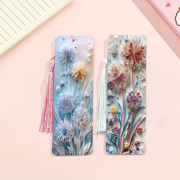 1 Acryl Lesezeichen, Lernmaterial, Geschenk-Lesezeichen für Büro, Blumen Lesezeichen. Es ist eine ideale Wahl von Schreibwaren und Lesezeichen für Schulen und Büros., Schulmaterial, Schulanfang