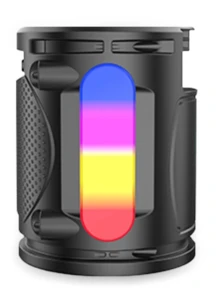 Bluetooth Speaker With Microphone Input Karaoke USB Flash Drive FM SD P10 - màu đen - Xem 4