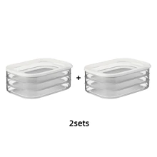 3-Layer Leak-Proof Food Storage Set, 1pc - Reusable, Sealed For Cooked Meat, Agricultural Produce, And Snacks - Ideal Kitchen Organization Solution