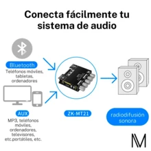 Amplificador 2.1 Hifi Stereo Subwoofer Con Bluetooth/ Remoto - Tipo de Enchufe A USA (110-127V) - Ver 3