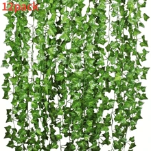 1 PIEZA/12 PIEZAS/24 PIEZAS Planta artificial de hojas de batata para decoración de fiestas de cumpleaños, bodas, como flores de novia, decoración del hogar, comedor, dormitorio, decoración de alféizar, decoración de San Valentín, Año Nuevo y jardín exterior