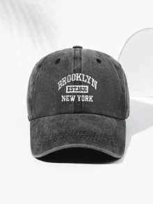 1 件男女通用布鲁克林 EST1631 纽约刺绣复古棒球帽，透气，个性化极简主义，适合嘻哈、户外、运动、徒步旅行、日常穿着，可调节，时尚百搭，节日礼物 - A - 查看 15