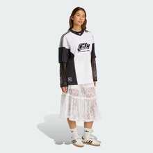 Adidas Originals Lace Skirt, Women's Festival Party Cotton Sheer Skirt For Night Out Vintage Inspired Design, KD2288 - White - View 6