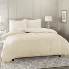 King Duvet Cover 2.50 X 2.70 Single Zipper Microfiber 400 Thread Count Luxury Duvet - 米色 - 查看 2