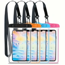 1pc/4pcs Mobile Phone Waterproof Bag, Touchscreen, Suitable For Diving, Outdoor Swimming