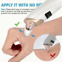 Blackhead Removal Pore Vacuum - 3 Suction - USB Rechargeable Facial Pore Cleansing Kit For Adult Acne Extraction Tool - Multifunctional Cleaner