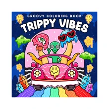 And Funky: Bold And Groovy Coloring Book For Adults Featuring Art, Wild Mushrooms, Aliens, Crazy Illusions, And Magical Worlds .,School Supplies,Back To School