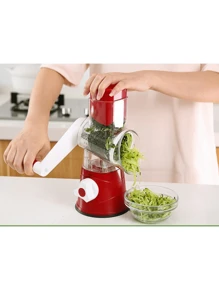 Outdoor Multi-Function Cheese Grater, Vegetable Slicer And Fruit Slicer - Manual Bean And Vegetable Grater, Desktop Drum Grater - Convenient For Outdoor Camping And Picnic Use