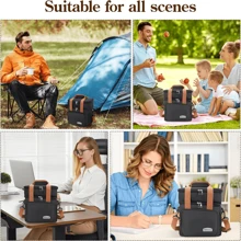 Outdoor Picnic Insulated Dual Layer Thick Portable Lunch Bag, Handheld & Shoulder Strap, Cooler Bag