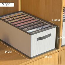 1 件可折叠抽屉收纳盒，带隔板，适用于婴儿房 - 耐用材料，节省空间的衣柜和橱柜整理器，适用于新生儿衣服、内衣、毛巾 - 适用于家庭、宿舍、卧室