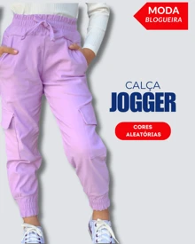 Calça Jogger Meninas Infantil e Juvenil Cores ALEATORIAS