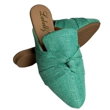 Women Flat Sandals - 綠色 - 查看 1