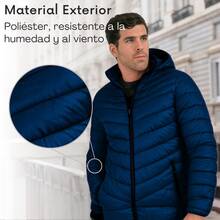 Chamarra para Hombre Azul Marino – Térmica, Elegante y Funcional Diseño Elegante para Climas Fríos Nataly Sport - Azul Marino - Ver 5
