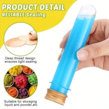 18Pcs 45ml Clear Plastic Test Tubes, With Screw Caps, For Scientific Experiments, Bath Salts, Candy Storage, Party Favors, Can For Durable And Reusable Use, Suitable For The Storage Of Spices, Beads And Powder, Be Used In Scientific Experiments