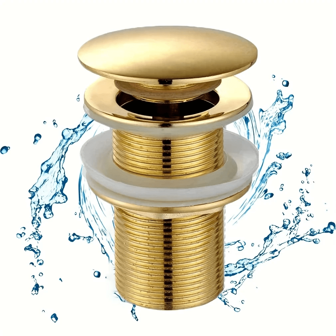 1pc Stainless Steel Pop-Up Sink Drain With Strainer, Suitable For Bathroom And Kitchen Sink Drain, Manual Operation, Rust-Resistant, Bathroom Sink Pop-Up Drain With Stainless Steel Filter