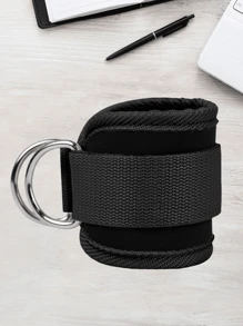 2Pcs Adjustable Double D-Ring Resistance Bands, Ankle Support Straps Brace, Strengthen Leg Muscles Training Device