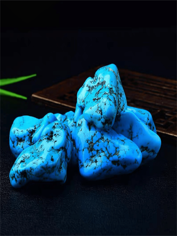 1 pieza (2-5cm) Piedra en bruto de turquesa optimizada, roca mineral de turquesa azul-verde, gran canto rodado de piedra triturada, piedras para difusor, pulido de rocas