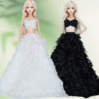 1 Set Doll Clothes 11.5 Inch Doll Party Wear Dress Gown Daily Shirt Pants Sport Outfit Shoes Bag Accessories Gift (Not Include Doll)