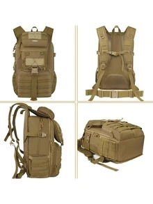 YOREPEK 50L Military Backpack, Tactical Backpack Waterproof With Molle System, Large Outdoor Backpack For Camping, Trekking, Hunting, Survival, Travel, Work, Men Women, Khaki, Back To School, For Back To School, Practical For Everyday School Life, School Backpack