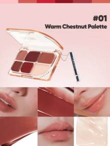 JUDYDOLL LIP PALETTE 9g Nourishing Glossy Multipurpose Lip Palette, Natural Healthy Glow For Self-Use, Dates And Gifts - #01 - 查看 2