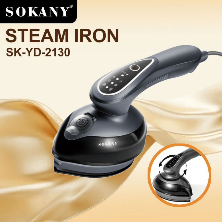 SOKANY Brosse à repasser SOKANY2130 Mini portative à suspendre. Machine à repasser électrique domestique pratique. Fer à repasser vapeur