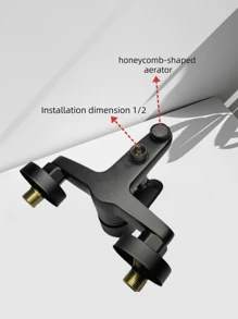 1pc Classic Bathroom Faucet - Dual Hot & Cold Water Mixer, Wall-Mounted For Sink, Shower, And Bathtub