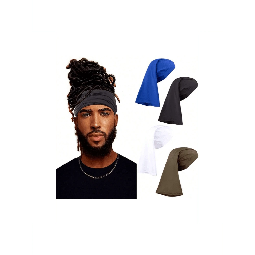 2 Pieces Dreadlock Cap And Braid Tube Sock, Elastic Cap For Men's Long Dreadlocks - 42185682 - View 1