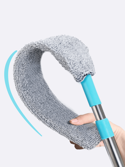 1set, Microfiber Dusting Brush With Extension Rod, Washable Extendable Dust Duster, Retractable Crevice Dust Cleaner, Dry Wet Dual-Use Cleaning Brush, Multipurpose Dust Removal Brush, Suitable For Sofa Bed And Furniture Bottom, Cleaning Supplies,Kitchen,Kitchen Items,Cleaning