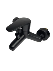 1pc Classic Bathroom Faucet - Dual Hot & Cold Water Mixer, Wall-Mounted For Sink, Shower, And Bathtub