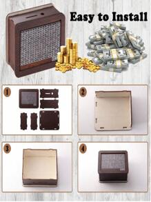 Set de 2 piezas: 1 bolígrafo marcador y 1 alcancía de madera con contador numerado, en tono marrón claro, caja de monedas decorativa de escritorio, artículo esencial para volver al colegio, caja de ahorro de madera para efectivo, nueva caja de ahorro de madera 2025, decoración del hogar, adornos y accesorios de decoración del hogar, caja de ahorro de efectivo, hucha con contador, caja de dinero de madera con ranura para monedas y números, mejor regalo para Halloween, decoración navideña, color y estilo aleatorios