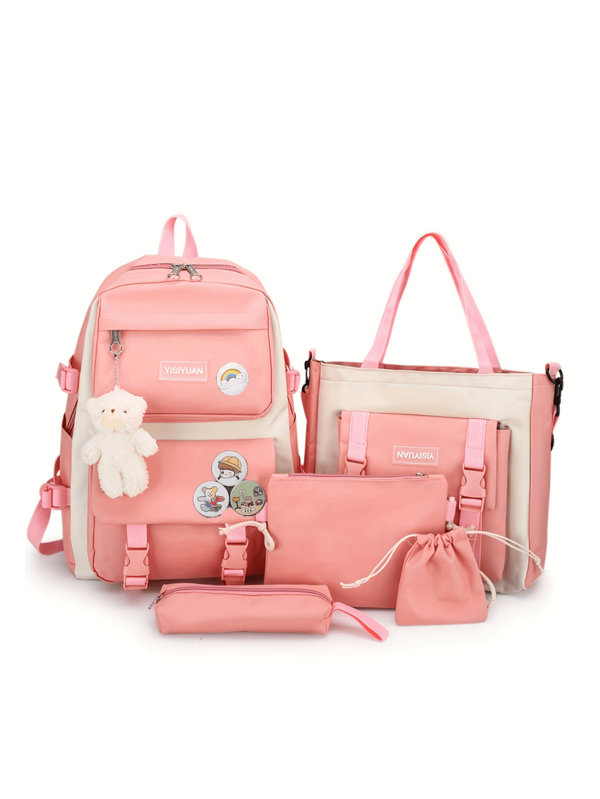 Back To School Season Large Capacity Multi-Functional Zipper Closure Fashion Backpack, Practical & Portable, Suitable For Various Occasions