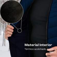 Chamarra para Hombre Azul Marino – Térmica, Elegante y Funcional Diseño Elegante para Climas Fríos Nataly Sport - Azul Marino - Ver 4