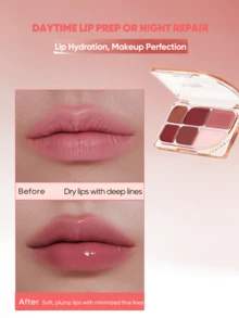 JUDYDOLL LIP PALETTE 9g Nourishing Glossy Multipurpose Lip Palette, Natural Healthy Glow For Self-Use, Dates And Gifts - #01 - 查看 7