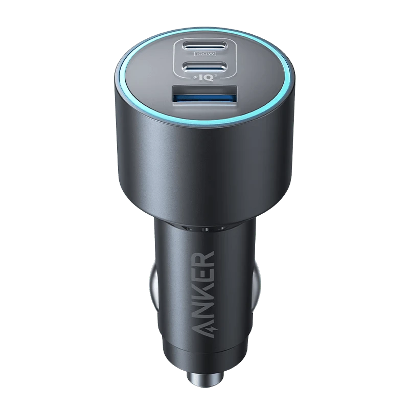 anker 充電器A2737 高效率滿電 小巧便攜 穩固充電 167.5W車用三口快充充電器 藍色 - 藍色 - 查看 1