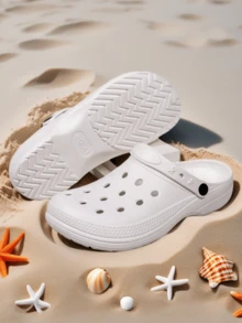 Men's New Design Breathable Soft Sole Non-Slip Hollow Slippers, Suitable For Home, Outdoor, Beach, Summer Sandals - White - View 3