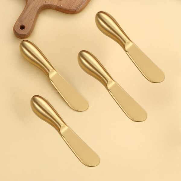 2 Stücke/4 Stücke 304 Edelstahl Käsemesser und Spatel Set, Kuchenmesser und Gabel, Küchenbackwerkzeuge, perforiertes Käsemesser, Pizza