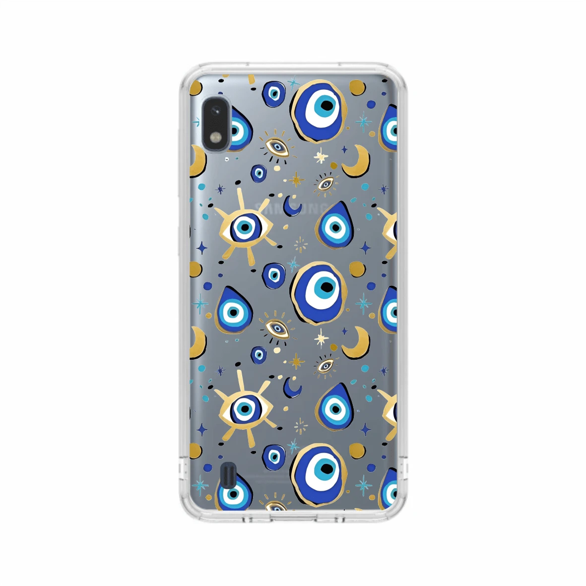 Capa Capinha de celular  Galaxy A10 Personalizada  Olho Grego 3 transparente - Transparente - Visão 1