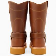 Men High-Top Leather Riding Boots