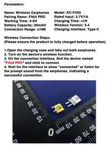 GENAI 无线耳机，带蓝牙 5.4 和防噪音，悬挂式高分辨率声音，皮革纹理和 LED 显示屏，适合日常使用耳挂式耳机 - 彩色 - 查看 11