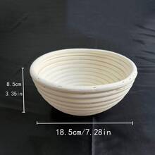 1 个 9.06/9.84/11.02/11.81 英寸白色法棍面包发酵篮面包面团发酵工具，烘焙用品家用柳条面包发酵篮（带布），模型配有布袋