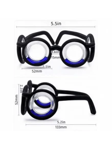 1pc Detachable & Portable Anti-Motion Sickness Glasses, For Adults & Elderly, Scientific Anti-Seasickness, Anti-Car Sickness, Anti-Gaming Dizziness, Surprise Gift, Soft Frame Material, Comes With Anti-Slip Silicone Fixator Halloween