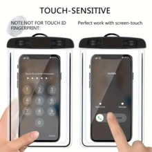 1pc/4pcs Mobile Phone Waterproof Bag, Touchscreen, Suitable For Diving, Outdoor Swimming