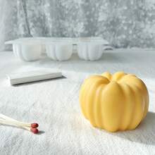 1pc Rectangular Silicone Halloween Pumpkin Mold, Suitable For DIY Candles And Soaps, Handmade, Ideal For Fragrance Crafts And Thanksgiving Decorations - Multicolor - View 6