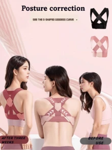 1 pieza Corrector de postura de joroba, Soporte invisible para la postura de la mujer para corregir el encorvamiento, uso persistente para decir adiós a la espalda jorobada. Elija el tamaño apropiado de acuerdo a su peso y altura. - Multicolor - Ver 2