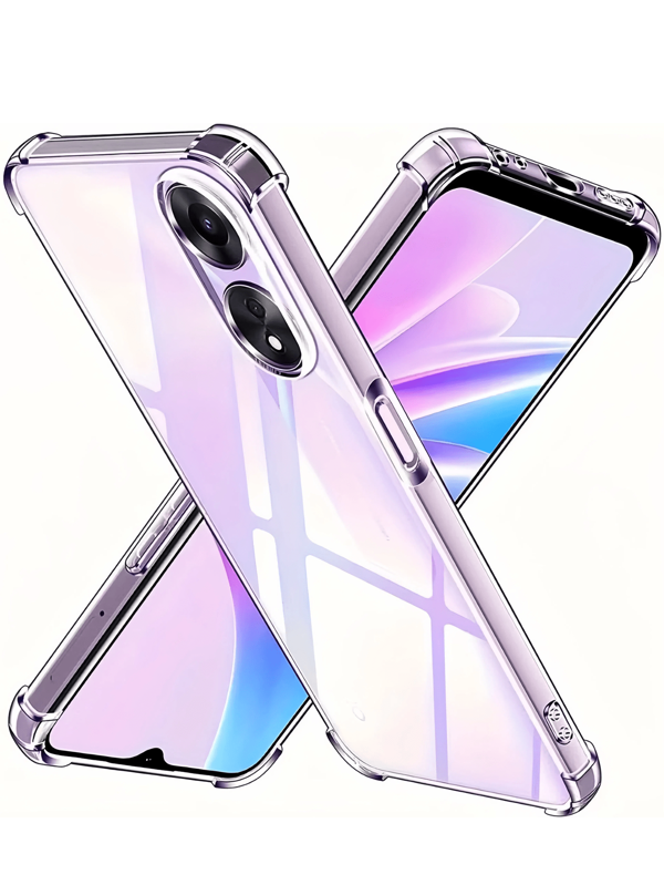 Transparent Four-Corner Anti-Fall Protective Case, Applicable For OPPO/OnePlus Series Smartphones, Transparent Four-Corner Anti-Fall Phone Case, Phone Case, Phone Protective Cover, Phone Shell, Phone Cover, Anti-Drop Phone Case, Transparent Phone Case, Minimalist Phone Case, Solid Color Phone Case, Transparent Phone Case, TPU Anti-Fall Phone Case (Military-Grade Anti-Drop)