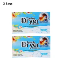 烘干机纸散装天然织物柔顺片植物花香洗衣柔顺剂自然柔软并去除静电烘干机，织物柔顺片，洗衣伴侣，除臭除味香薰片，芳香防静电洗衣香薰片 - 百花香味 - 查看 14