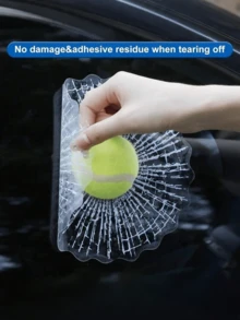 Pegatinas para ventana de coche con efecto de 3D de cristal roto, broma divertida, autoadhesivas - Multicolor - Ver 3