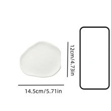 1pc Nordic Style Simple And Lrregular Storage Tray, Plaster Tray Jewelry Ornaments Photo Decoration Props Photography Objects Home